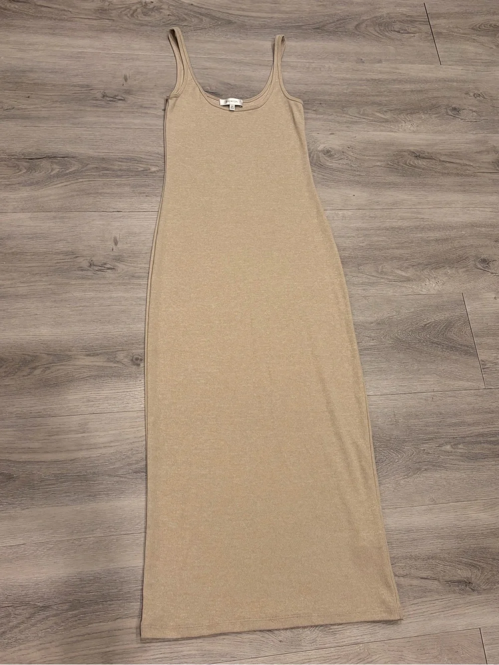 Aritzia Neutral Tank Maxi Dress in Beige - Picture 5 of 6